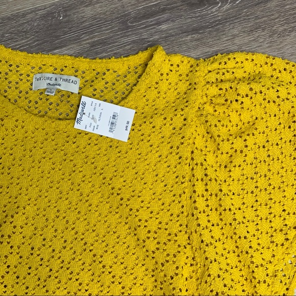 Madewell Texture&Thread Eyelet Flutter Sleeve Top - Picture 7 of 8